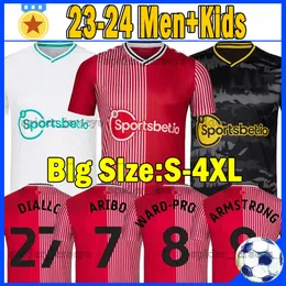 2023 2024 Koszulki z piłki nożnej South Ampton 23 24 A. Armstrong Adams Lyanco Walker-Peters P-Prowse Redmond Football Shirts Menforms Zestawy dla dzieci Pełne zestawy