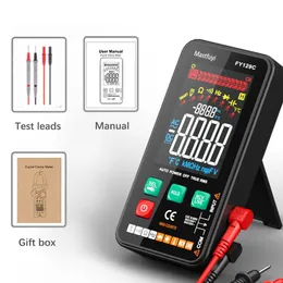 Multimetrar Mastfuyi Smart Digital Multimeter With Bracket Stor LCD -färgskärm AC/DC -spänning Kapacitans Ohm Diode NCV Hz Live Wire Check 230728