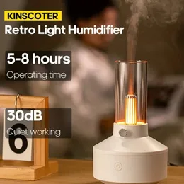 1pc umidificador de ar portátil com LED Night Light: Aromaterapy Difusor com desligamento inteligente para óleos essenciais de plantas - DQ -708