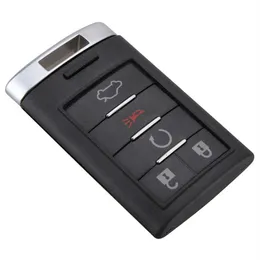 Nowe przyciski 5 Brak zdalnego samochodu klucza samochodowego Wpis Wpis Pokrywa Flip Flip dla Cadillac Insert Uncut Blade Nowy wymiana