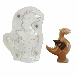 3D dinosaur Shape Polycarbonate chocolate Molds Without magnet PC Chocolate Mould for Baking Candy Cake Decorating Pastry Tool Y20180E