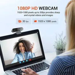 Webcam Webcam con correzione automatica della luce Videocamera Web per computer in streaming 1080P per giochi di videoconferenza R230728