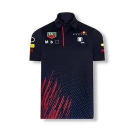 フォーミュラワールドチャンピオンシップF1レーシングTシャツラペルポロ短袖チームワークウェアメンズアンドレディースサマー2250