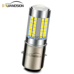 오토바이 조명 1pcs ba20d LED Sam'sung 3030SMD 66LEDS 오토바이 오토바이 스코어 오토바이 헤드 라이트 램프 전구 DC 6V 12V 24V 6000K 화이트 1000LM X0728