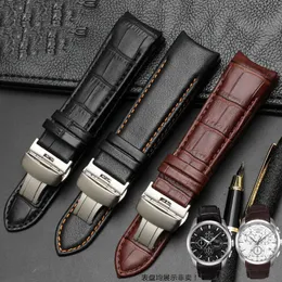 Watch Bands Calfskin Genuine Cow Leather Watchband Belt for Tissot T035 Strap Bracelets Butterfly Buckle Replacement 22mm 23mm 24mm 230727