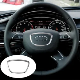 تناسب Audi Q5 2013-2018 ABS Sticker Steering Wheel Emblem Center CAPS160B