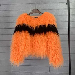 Futra kobiet faux fur hjqjljls 2022 NOWOŚĆ KOBIETY KOBIETY MOSYKI KOLEKTOWE FAUX MONGolia Fur Płot żeńska puszysta puszysta futra furry hkd230727