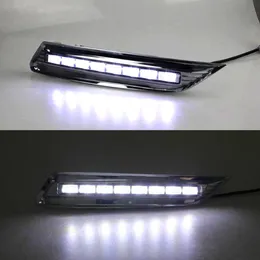 1 para DRL 2012 2012 2013 Światła z bieżącym dziennym lampą mgły lampa reflektora 12V Stylowanie samochodu dziennego dla Hondy Crosstour250a