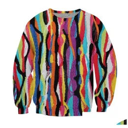Men'S Hoodies Sweatshirts Autumn Crewneck Sweatshirt Hip-Hop Sweats Colorf Fashion Clothing Women Men Tops Casual Jumper Size S-5Xl Dhw13
