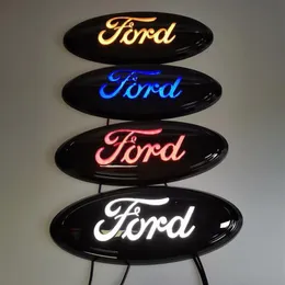 9Inch Car LED Emblem för Ford F150 Badge Symbols Logo Bakre glödlampa Vit Blå röda biltillbehör Storlek 23x9cm353U282U