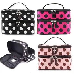 Cosmetic Bags Cases Double Zip Women Bag Large Capacity Makeup Waterproof Bathing Pouch Travel Toiletries Organizer Storage Make Up Cas 230727