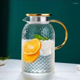 Water Bottles Kettle Clear Heat Jug Teapot Glass Juice Canteen Heated Cold Explosion-proof Container Cup Resistant