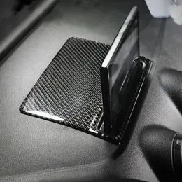 Araba iç karbon fiber merkezi kontrol navigasyon ekran dekoru kapağı Audi A3 S3 2014-2018 Accessories270A için Araç Stilini