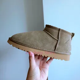 Austrália Plataforma Clássico Ultra Mini Mulheres Tornozelo Inverno Camurça Botas de Neve Pele de Carneiro Tazz Tasman Senhoras Designer Moda Lã Quente Slip-on Chinelos Sapatos