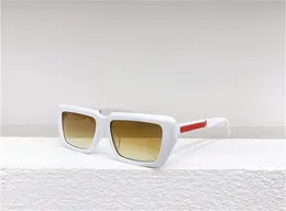 남성과 여성을위한 고급 디자이너 흰색 프레임 선글라스 여성 디자이너 태양 안경 레트로 안경 UV400 보호 렌즈 드라이빙 그늘은 원래 케이스와 함께 제공됩니다.