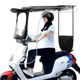 오토바이 의류 고품질 두꺼운 캐노피 우산 천막 방수 태양 블록 전기 자동차 용 비가 299W