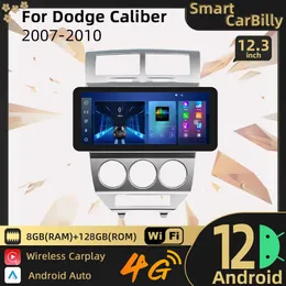 CAR DVD Radio för Dodge Caliber 2007-2010 Screen 2 Din Android Stereo GPS Navigation Head Unit Autoradio CarPlay Widescreen