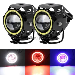 Motorradbeleuchtung LED Motorrad Angel Eyes Motorrad LED Zusatzscheinwerfer U7 Scheinwerfer Scheinwerfer Motorradscheinwerfer Superhell 125W 2StkSet x0728