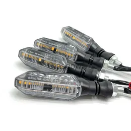 Motorcykelbelysning 12 LED Motorcykel Turn Signal Lights Water Flowing Indicator Arrow Blinker Lamps Waterproof för Honda Yamaha Hayabusa Cafe Racer X0728