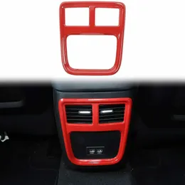 Rear Armrest Air Conditioner Outlet Vent Trim For Dodge Charger 2011 UP Auto Interior Accessories Red308y