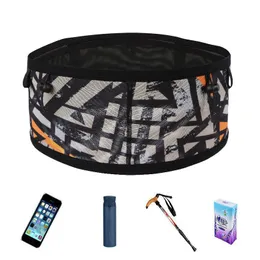 Bolsas ao ar livre QUESHARK Bolsa de cintura para corrida Malha elástica Bolsa para celular justa Multifuncional Grande capacidade Ciclismo Bolsa de água para montanha 230727