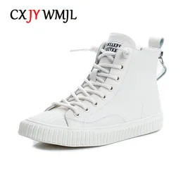 Dress Shoes CXJYWMJL Genuine Leather Platform Sneakers For Women Spring Casual Little White Ladies High Gang Vulcanized Flats 230728