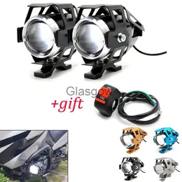 Motorcycle Lighting Motorcycle LED Headlights U5 Led Spotlight moto light Fog Spotlights 12V For Kawasaki VERSYS 650 1000 300X KLZ1000 W800 Cafe x0728