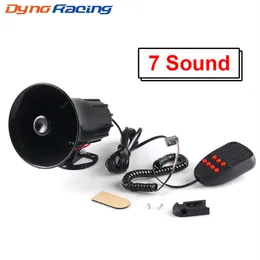 12V 50W 120dB Air Siren Horn Warning Alarm Megaphone for Car Truck MIC Speaker 7 Sounds Loud for Car Van Truck Train RV Boat308p