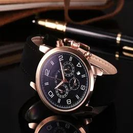 2020 Nuovo marchio MONTBLAN Sei serie di punti Piccolo ago esegue secondi orologi da uomo di moda di lusso di alta qualità Uomo be334y