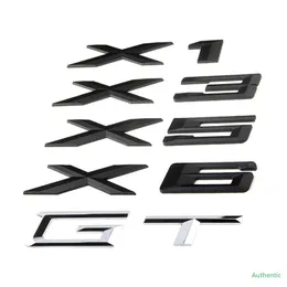 Car Rear Trunk Styling X1 X3 X5 X6 GT Letters Number Sticker For BMW E53 E70 E71 E72 E83 E84 F15 F16 F25 F48 F49 G05 Nameplate2770