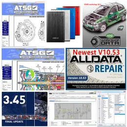 High quality Auto repair Soft--ware Alldata 10 53 vivid 10 2 atsg soft--wares in 1TB Hard Drive install182R