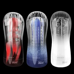 Sex Toys for Men Women Doll Massager Masturbator Vaginal Automatic Sucking Rends Bohemian Transparent Clip Aircraft Cup Men's Firming Masturator Sexual Products