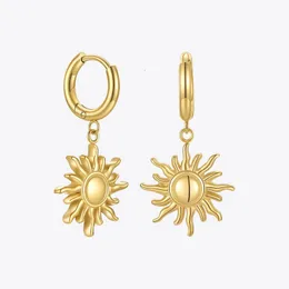 Stud Enfashion Kadın Gün batımı Küpe Altın Küpeler Paslanmaz Çelik Boule Oreille Kadın Moda Mücevher Hediyesi E211266 230728