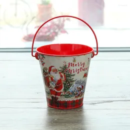 Gift Wrap European Christmas Candy Bucket Year Decoration Desktop Snowman Pen Holder Food Storage Decorative