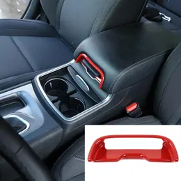 ABS ARMREST BOX Switch Cover Trim Bezel för Dodge Charger 11 Interiörstillbehör Red2512