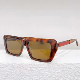 Cat eyes sunglasses ladies designers PR141WS brown acetate fiber cat glasses rectangular frame red logo glasses fashion brand sunglasses