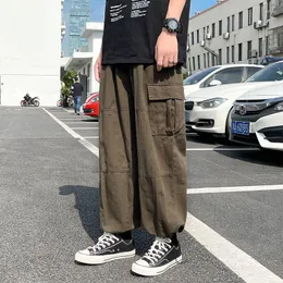 Men's Pants Foufurieux Cargo Big Pocket High Street Fashion Hip Hop Tide Card Trousers Men Loose Leggings Pant Superior Clothing