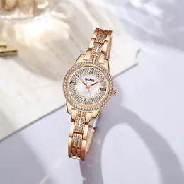 Women watch watches high quality luxury Fashion diamond full waterproof quartz-battery 28mm watch
