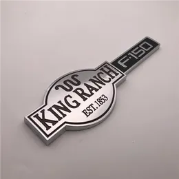 Custom Chrome brown and black KING RANCH est 1853 F150 Car emblem badge sticker nameplate logo303I