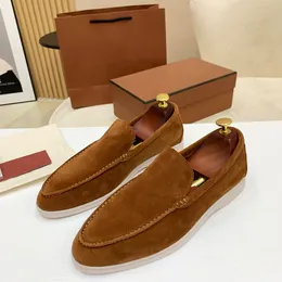 Lyxvarumärke tryckt mönster mäns formella skor plattskor casual skor affärskontor oxford läder klänningskor fabrikskor