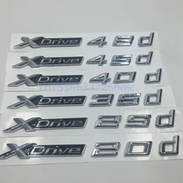 Car Trim Styling Sticker Per BMW X1 X3 X4 X5 Serie Xdrive 20d 25d 30d 35d 40d 45d 48d Distintivi Dell'emblema Logo Letters261Z