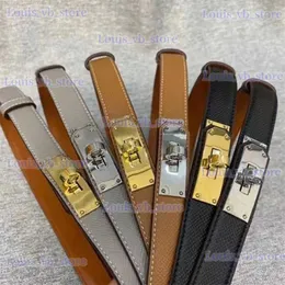 H woman designer belts thin leather simple classical brown cinturones solid color soft small buckle exquisite clothes decoration luxury belt women T230728