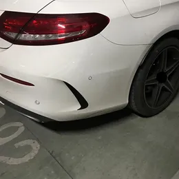 Bilstyling bakre stötfångare spoiler båda sido kanard dekoration täckning trim för Mercedes Benz C Coupe C205 2015-20192532