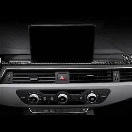 Stylizacja Stylizacji Włóknach węglowych Rama dekoracja ramy deski rozdzielczej naklejki naklejki na Audi A4 B9 2017-19 Auto Accessories250p