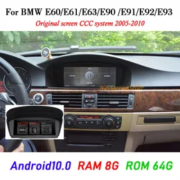 Android 10 0 8GB RAM 64G ROM Otomobil DVD Oyuncu Multimedya BMW 5 Serisi E60 E61 E63 E64 E90 E91 E92 525 530 2005-2010 CCC Sistemi Stere208D