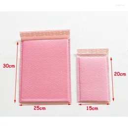 Prezent jasnoróżowy Poly Bubble Mailer Koperty wyściełane torba pocztowa samozachowolenie 25 30 4 cm 20pcs/partia