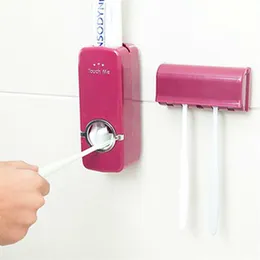 Dispensador de pasta de dentes totalmente automático XUNZHE Preguiçoso à prova de poeira para escova de dentes Tubo de pressão Espremedor para acessórios de banheiro de massas Y2468
