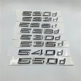 3D Sticker For Bmw F10 F11 E60 E61 520d 523d 525d 528d 530d 535d 540d 550d Emblems Rear Boot Trunk Lid Letters293g