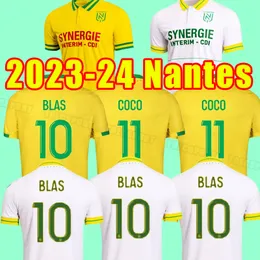 23 24 Maillots Nantes FC Soccer Jerseys Maillot de Foot 2023 2024 M.Mohamed Jersey Simon Louza A Toure Blas Coco Coulibaly Football Shirts Third