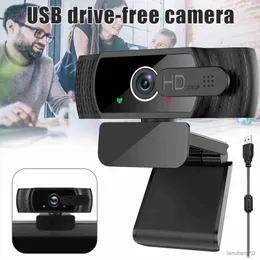 Webbkameror Desktop Video Live Streaming Webcam Brusreduceringskamera Lämplig för tillbehör för affärsresa R230728